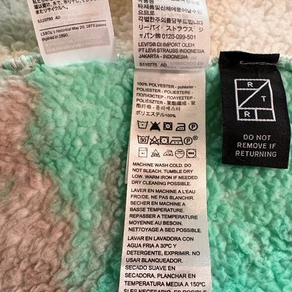 Levi's Multicolor Atlas Full Zip Sherpa Sweatshirt Size XS - Picture 9 of 9